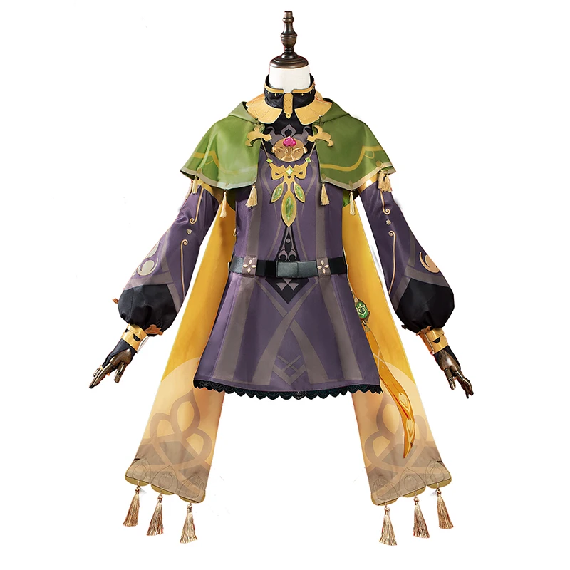 

Аниме игра Genshin Impact Collei симпатичный Косплей Костюм милое платье плащ Униформа Комплект Хэллоуин костюм для ролевых игр наряд подарки