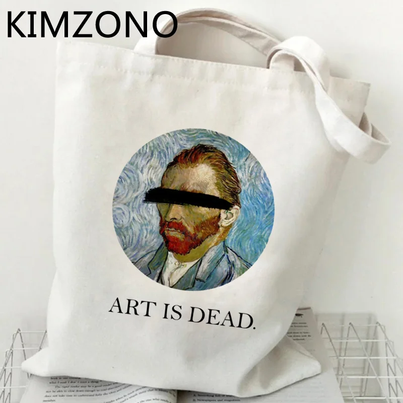 

Van Gogh shopping bag recycle bag canvas shopping bolsas de tela tote grocery bag reusable foldable jute sac tissu