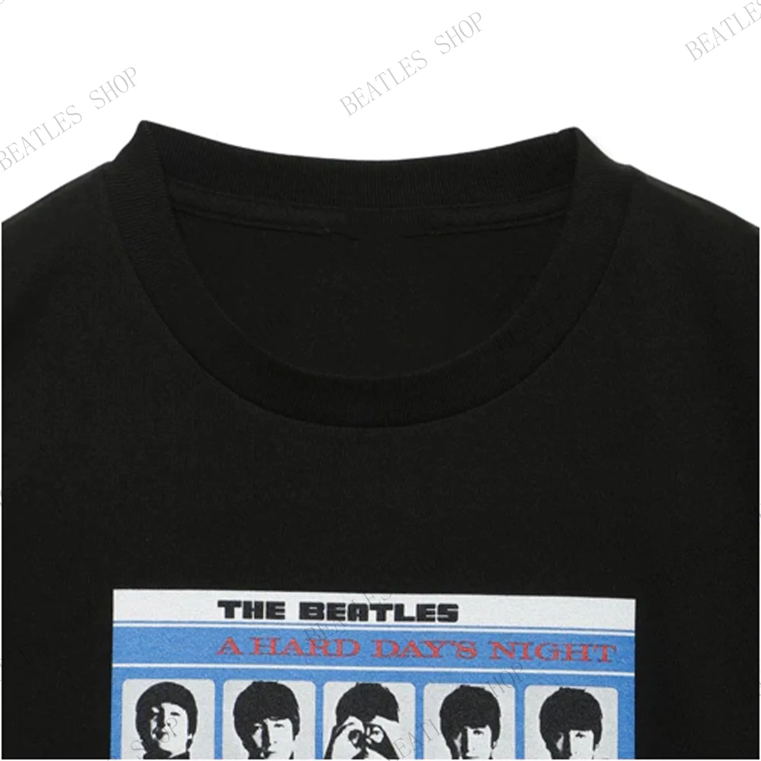 Футболка Большого Размера Beatles В Стиле Ретро-рок Женская Повседневная Модная