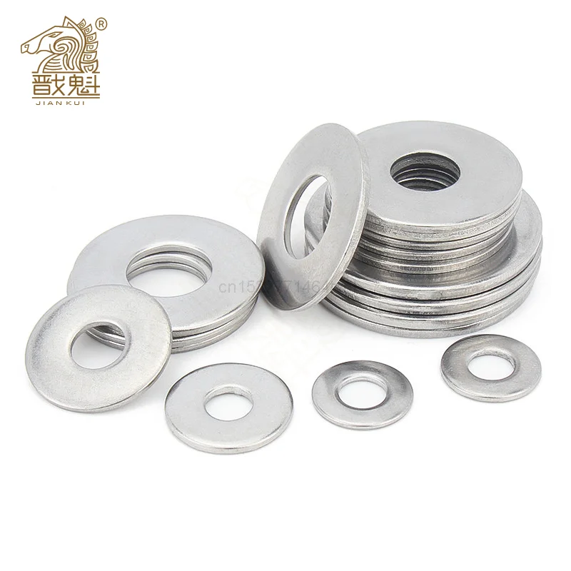

Большая плоская шайба M2.5/M3/M4/M5/M6/M8-M27 Din9021, большая металлическая прокладка из нержавеющей стали 304, простые шайбы Meson
