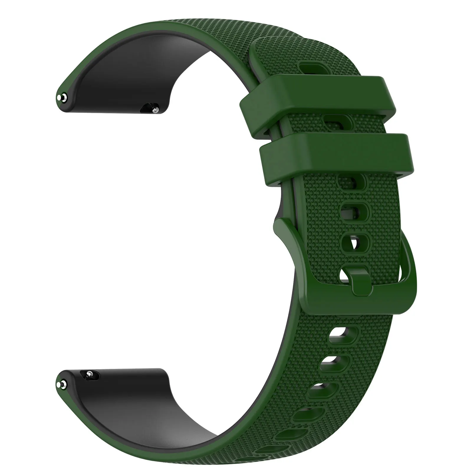 

22mm Watch Strap Band For Garmin Vivoactive4 Sport Silicoe Wristband For Garmin Forerunner255 Wrist Bracelet Double Color