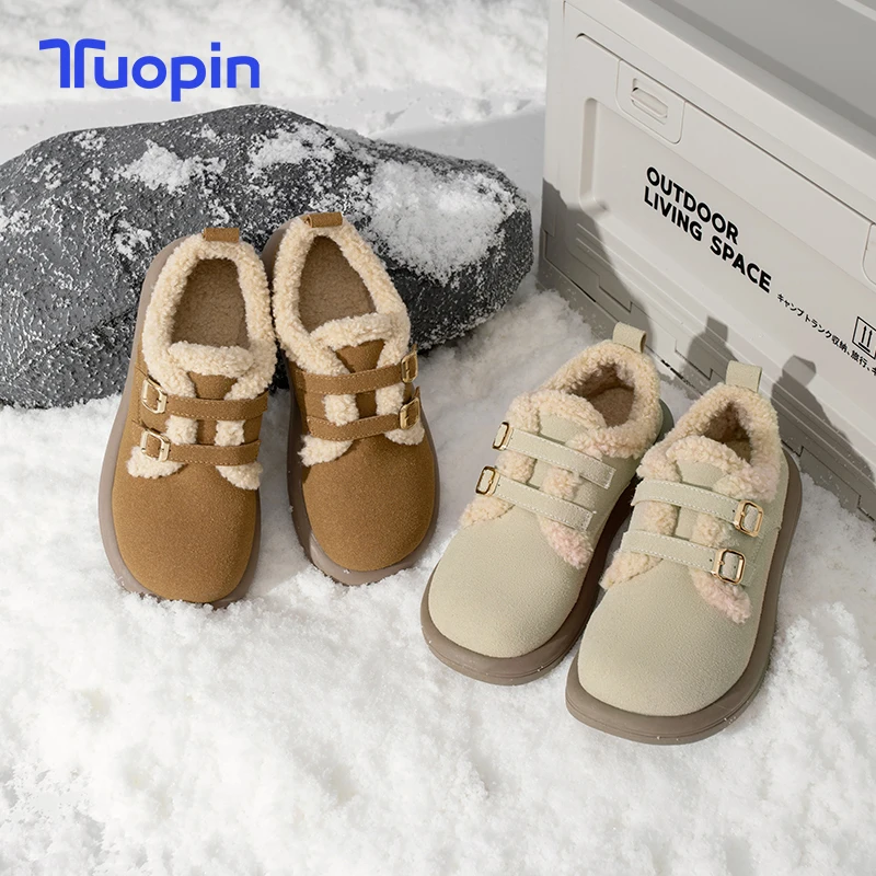 Женские туфли TuoPin на осень и зиму новые женские без шнуровки лоферы из хлопка