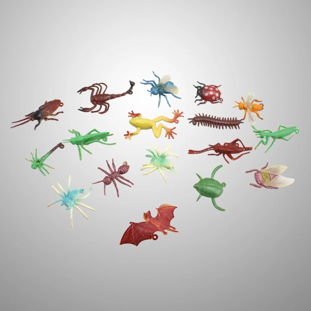 

100pcs Funny Mini Simulation Realistic Bugs Animal Tricky Gag Kids Supplies For Party Decor