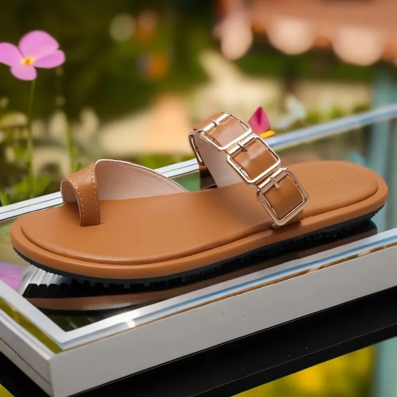 

Women's Slippers 2023 New Set of Toe Beach Sandals Summer Fashion and A Hundred Non-slip External Wear Ladies Slippers Shoes