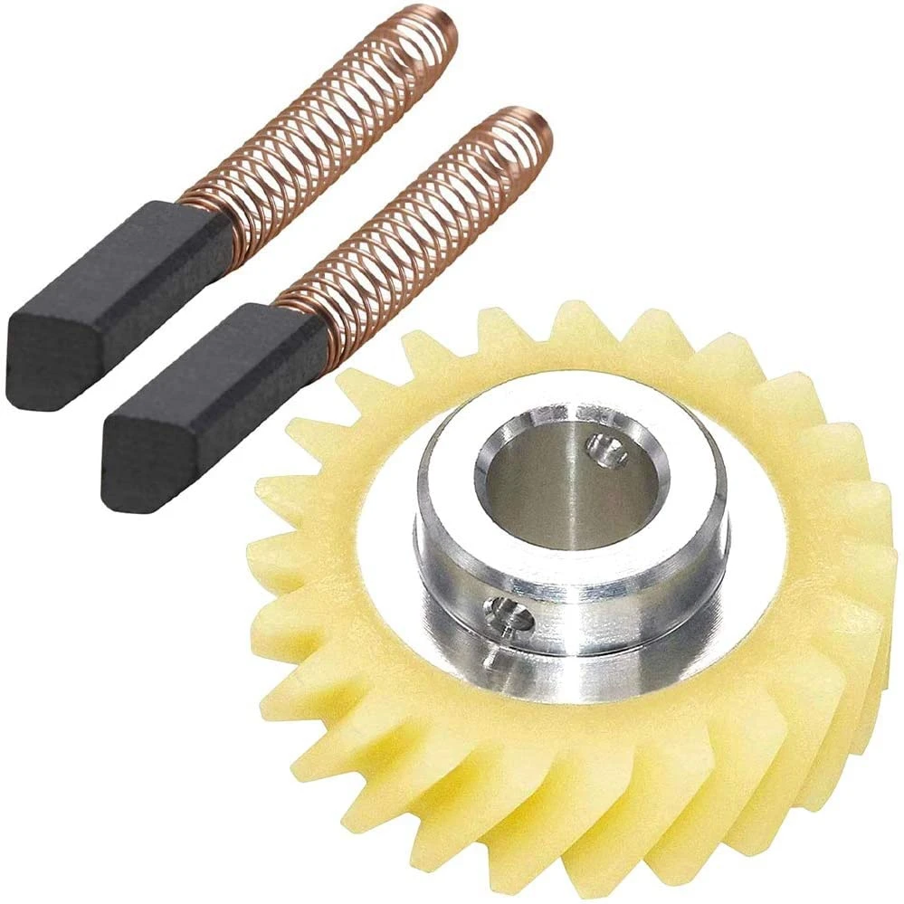 

W10112253 9706416 Motor Brush W10380496 4162897 Mixer Drive Gear for Stand & a Pair of Motor Brush