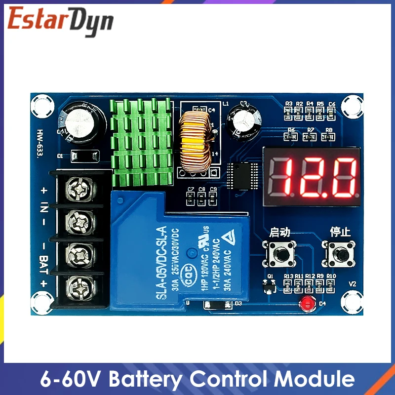 

XH-M604 Battery Charger Control Module DC 6-60V Storage Lithium Battery Charging Control Switch Protection Board