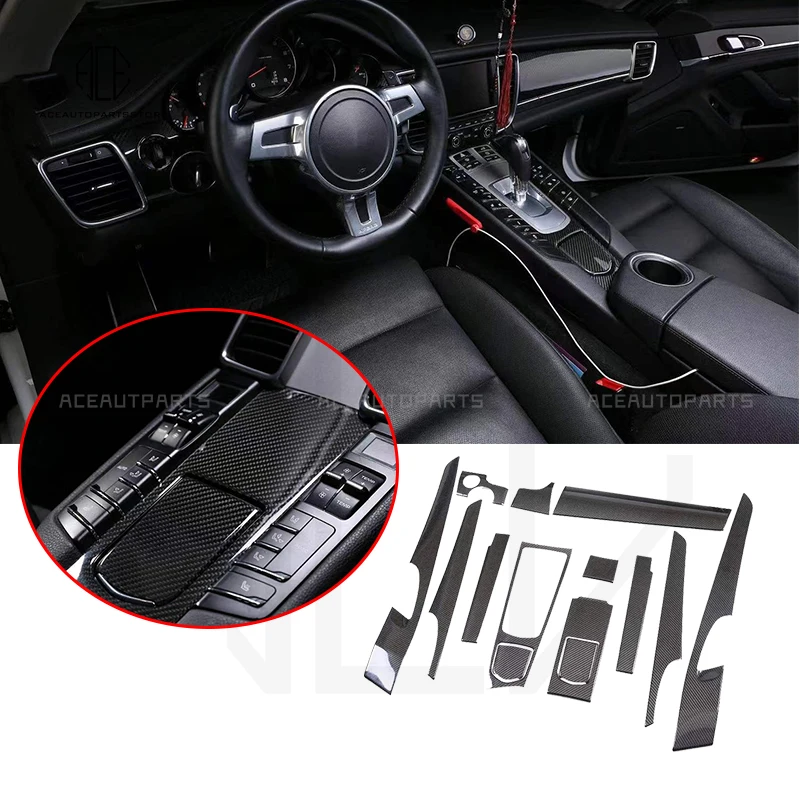 

Внутренняя отделка из сухого углеродного волокна, панель приборной панели, крышки панели для Porsche Panamera 970 2010-2017, комплект приборной панели, молдинговая отделка