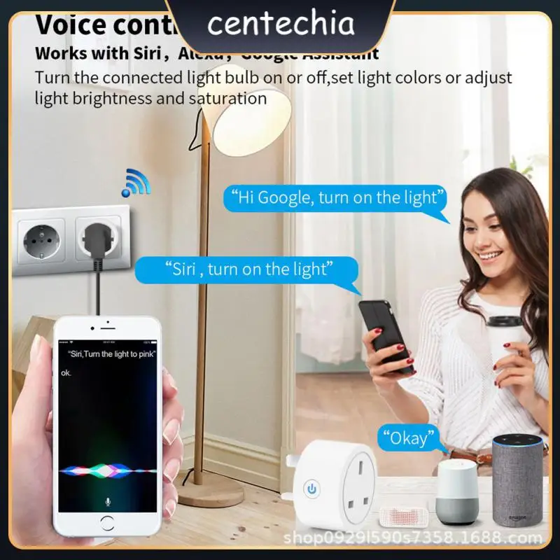 

Tuya Smart Plug Wireless Control Voice Control Smart Power Socket With Energy Monitering Timer Function Smart Life App Uk Pc 10a