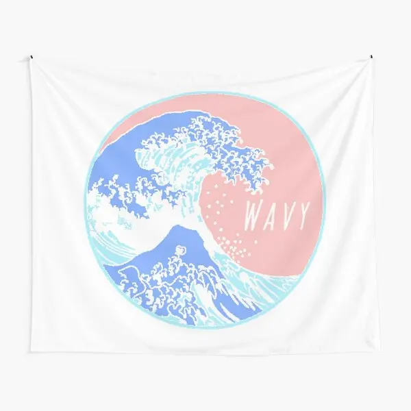 

Волнистый гобелен в эстетике «Великая волна», красивый подвесной коврик, украшение для гостиной и йоги, украшение для дома, для путешествий, печатная комната