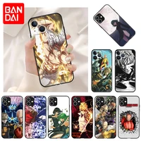 soft phone case for iphone 13 11 12 pro max mini xr xs se 2022 x 8 7 6 6s plus anime one punch man shockproof bumper black cover