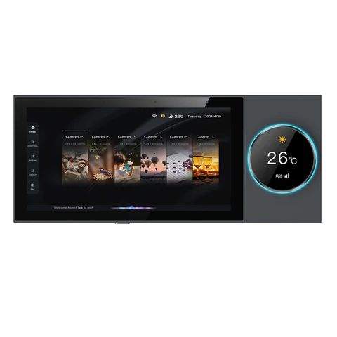 Система управления умным домом TUYA ZIGBEE, 6-дюймовая аудиосистема с центральным управлением, поддержка Bluetooth, TFcard, Micro-USB, местное воспроизведение, настенный усилитель