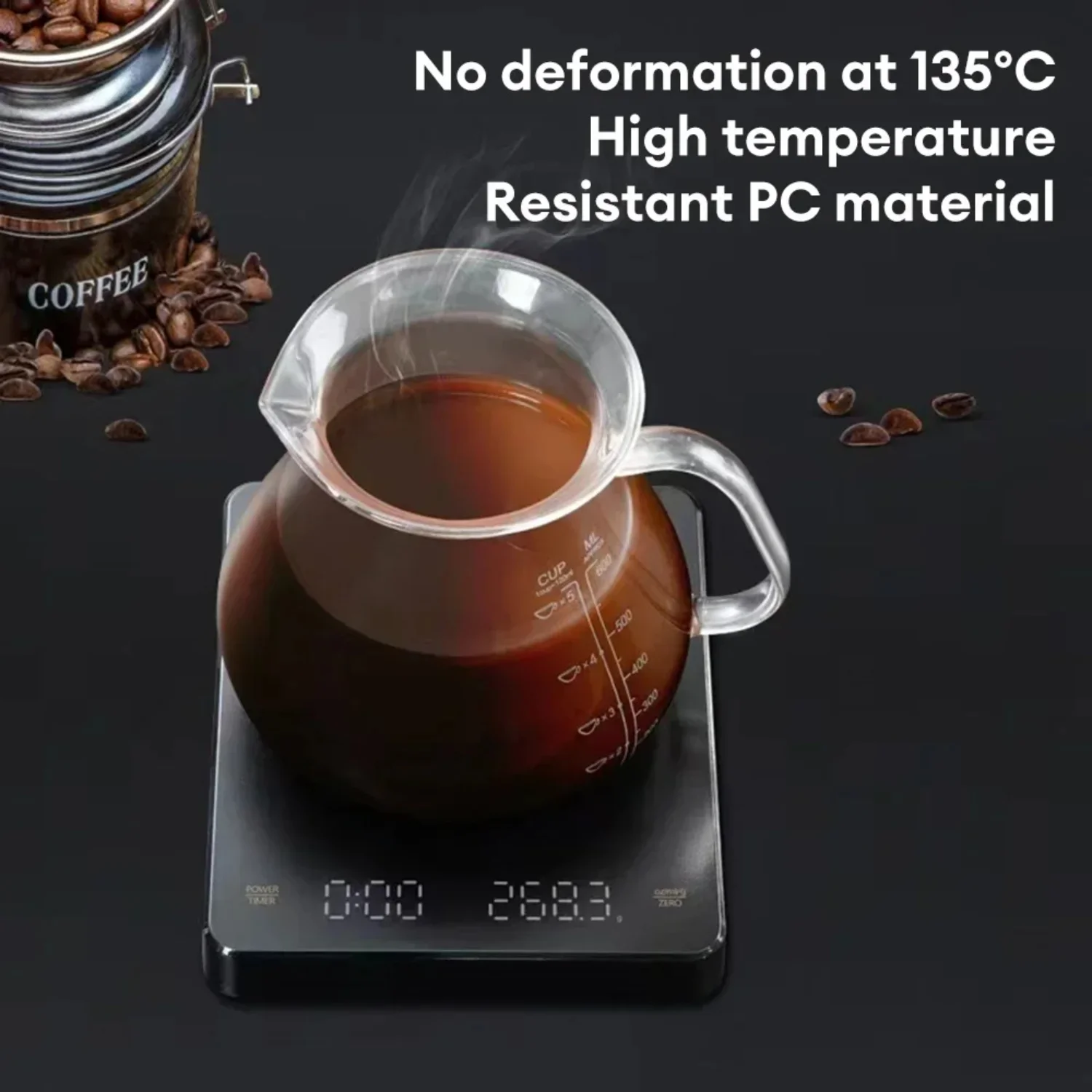 Цифровые весы для кофе с таймером светодиодные эспрессо USB 3 кг макс. Весы 0 1 г