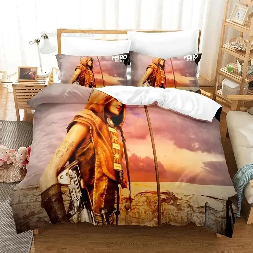 Фото Metro exodus Bedding Set Single Twin Full Queen King Size Bed Set Aldult Boy Bedroom Duvetcover Sets 3D Print 2024 aliexpress uk №3