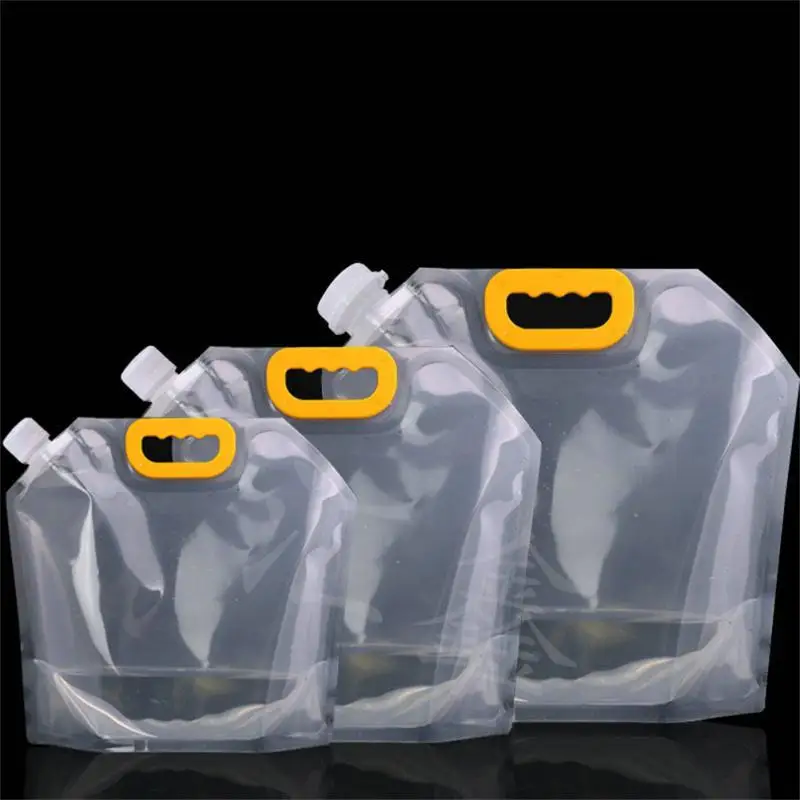 

5Pc 1.5/2.5/5L Reusable Clear Drinking Bags Drinks Flasks Liquor Bag Plastic Liquor Spout Bags For Beer Heavy Duty Drinks