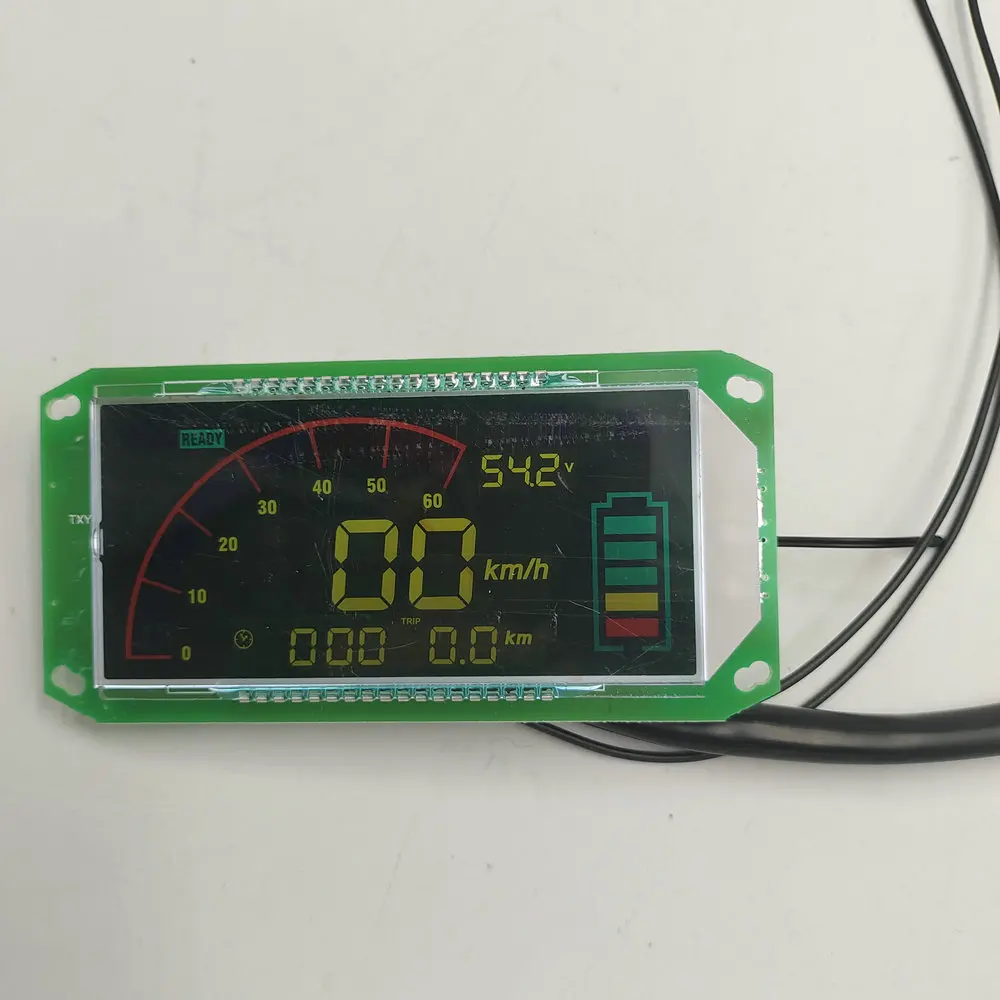 

Цветной ЖК-дисплей, спидометр для электрического скутера, велосипеда, трехколесного велосипеда, Diy, 48 В-96 в, индикатор уровня заряда батареи