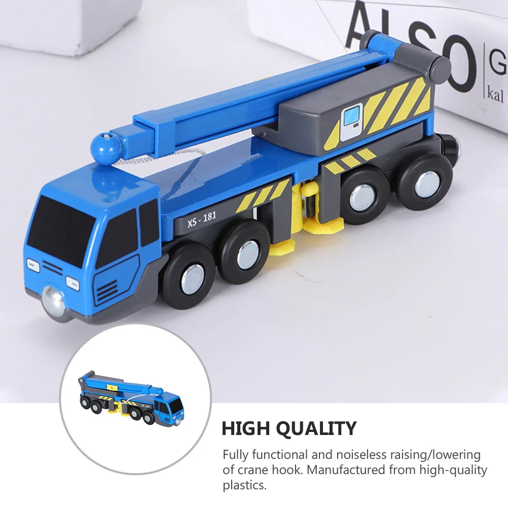 

Engineering Vehicle Model Truck Toys Wooden Simulation Car Telescopic Crane Plastic Lifter Train