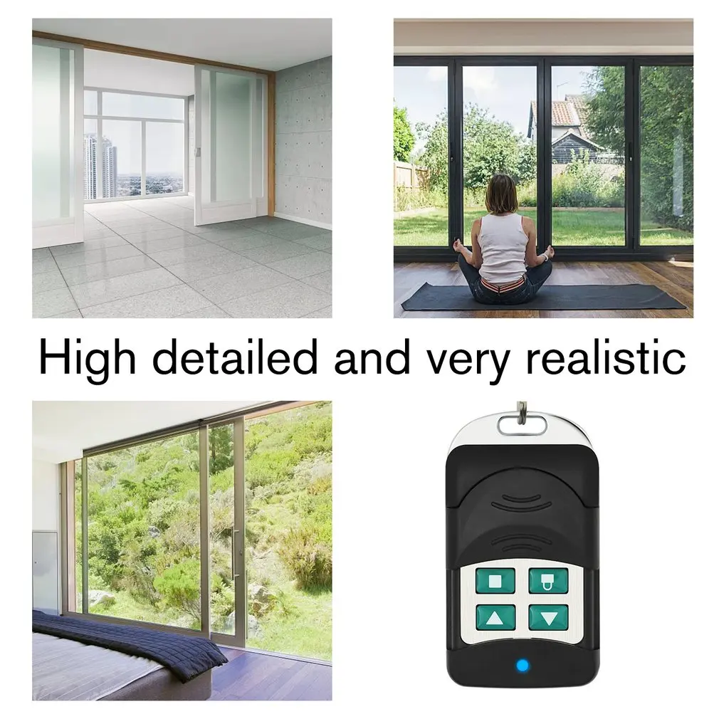 Four-button Wireless Remote Control Rolling Door Metal Sliding Cover Fixed Code Learning Electric Retractable Dial | Строительство и