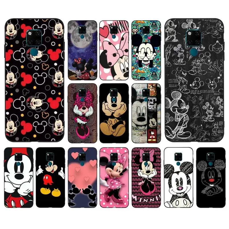 

Disney Mickey Mouse Phone Case for Huawei Mate 20 10 9 40 30 lite pro X Nova 2 3i 7se