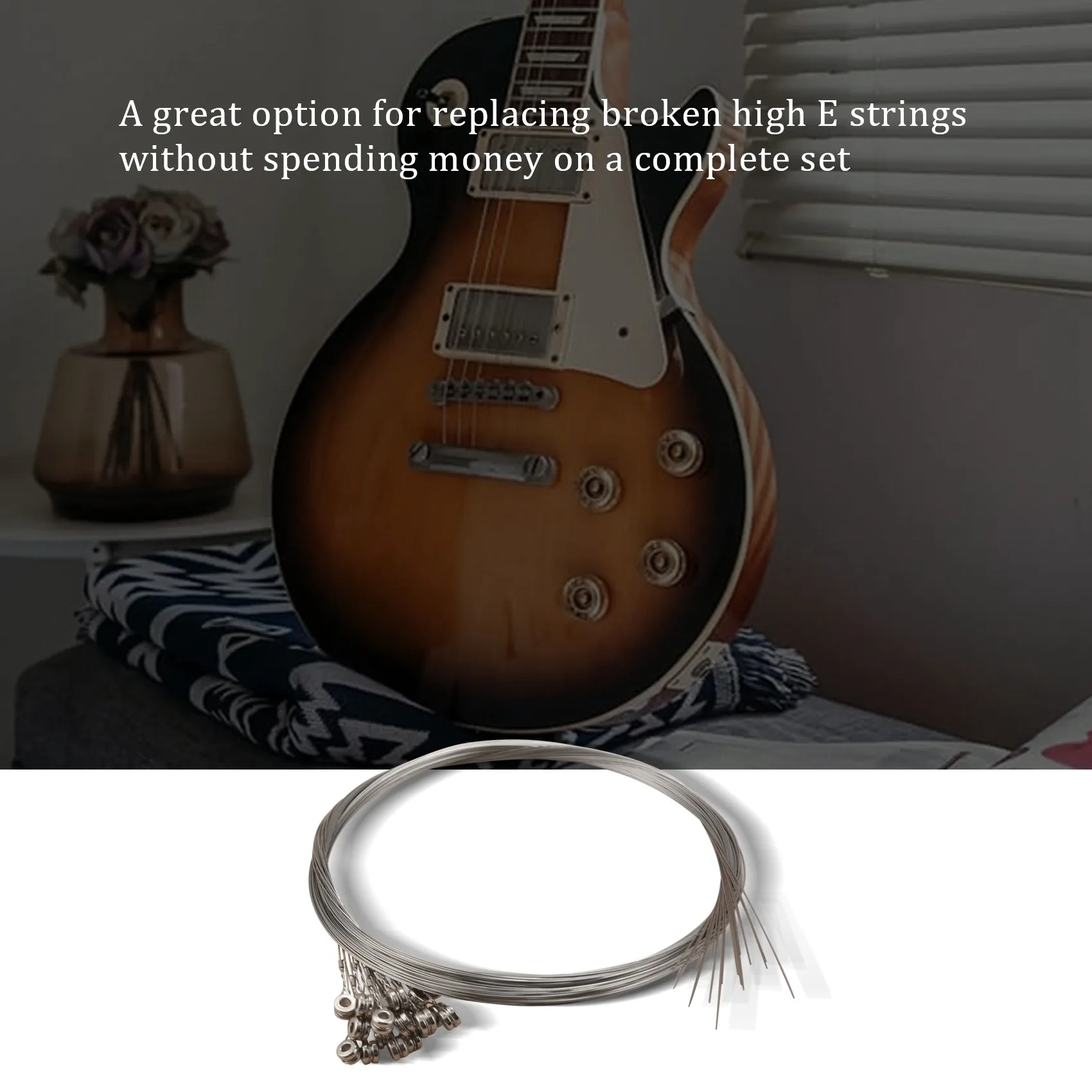 Комплект из 20 одиночных струн для электрогитары оптом .011 High E (средний) калибр 11