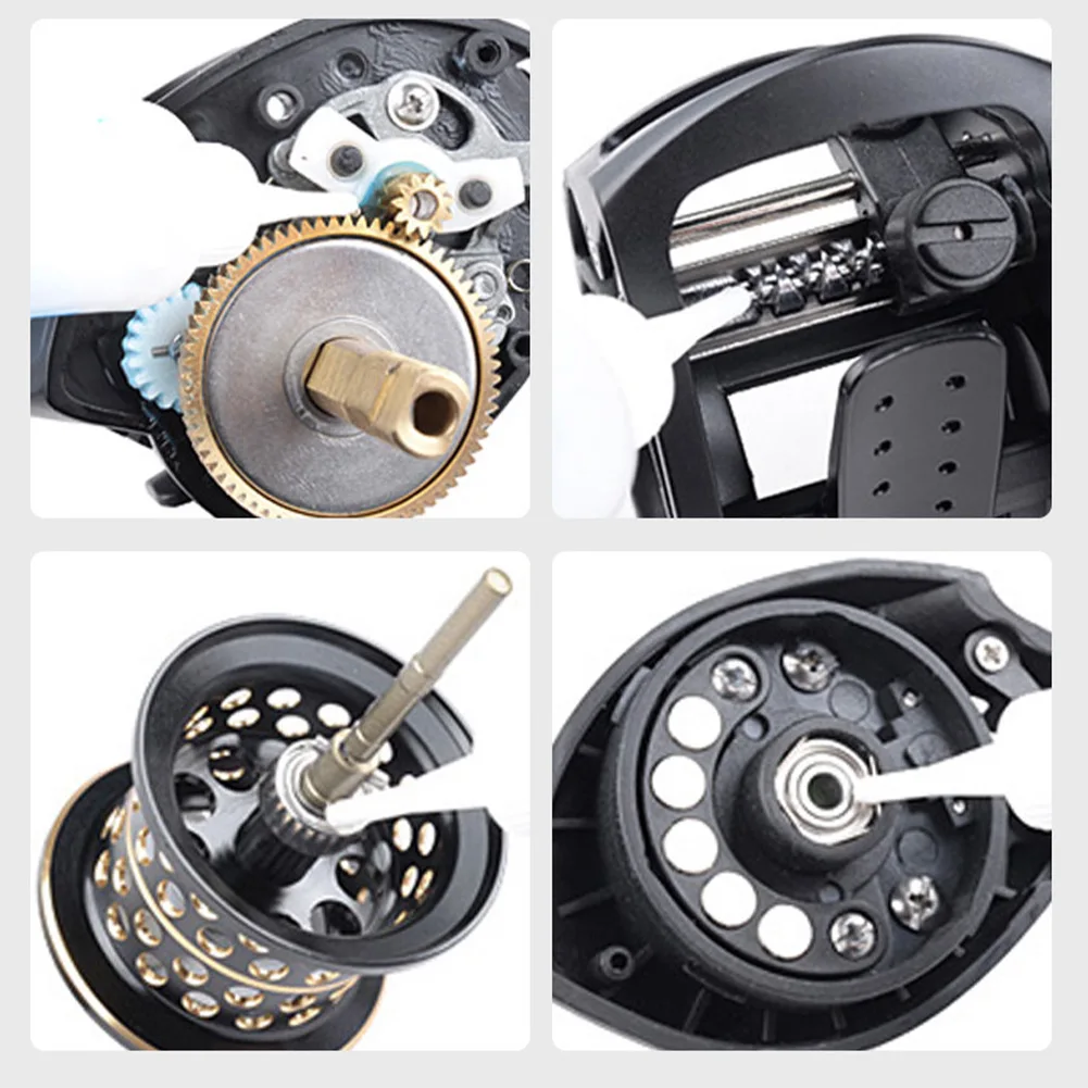 

High Quality Iscas Pesca Fishing Tackle Gear Accessories Grease Fishing Reel 2pcs 20ml Bearing Maintenance Tool
