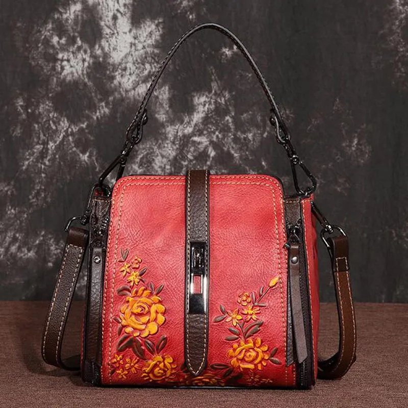 

Women Messenger Shoulder Top Handle Genuine Leather Bags High Quality Natural Skin Luxury Ladies Cross Body Tote Purse Handbag