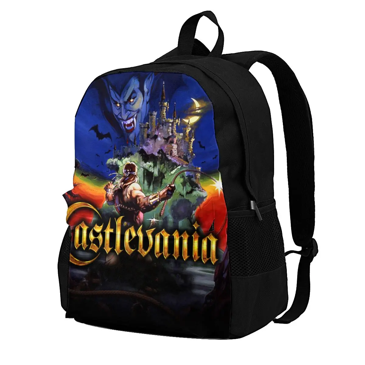 

Забавный рюкзак Castlevania с симфонией ночи, Дракула, netflix, линия крови, с принтом бегуна, элегантный рюкзак из полиэстера