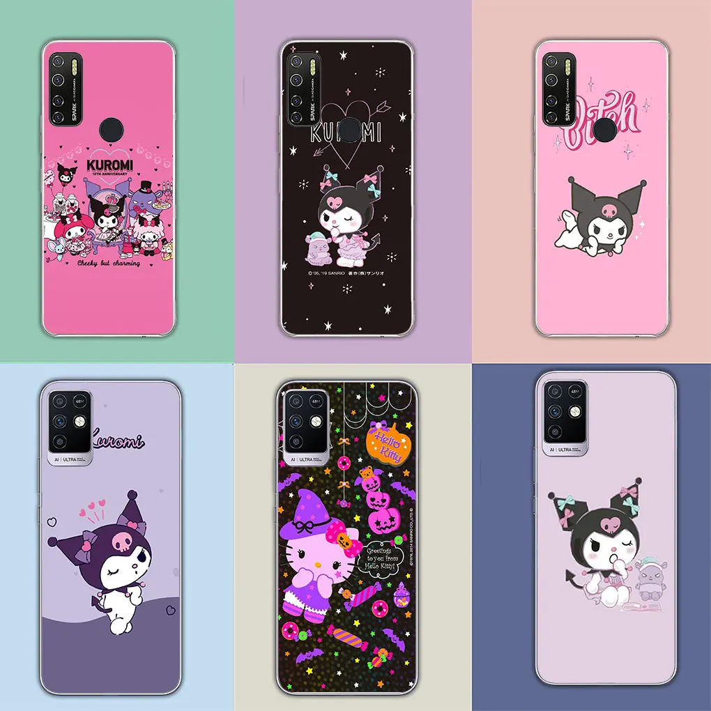 Мягкий мультяшный чехол Kuromi для Samsung Galaxy A04 A14 A23 A34 A54 M23 M33 M52 M53 M30S M31 M51 M21 телефона