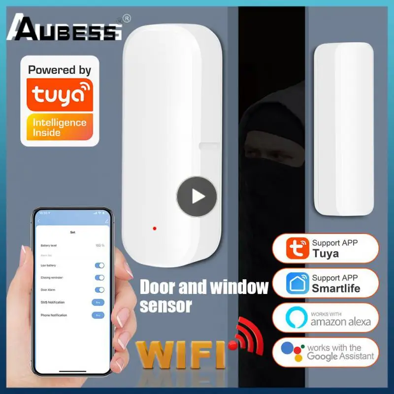 

Smart Door Open/closed Detectors Smart Life Wifi Open/closed Detectors Work With Google Home Alexa Smart Door Sensor Tuya Alexa