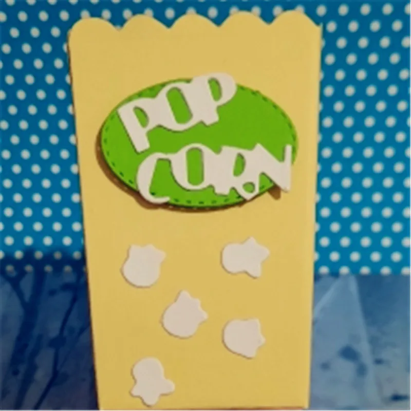 Красивая коробка для попкорна металлическая Форма резки круглое отверстие