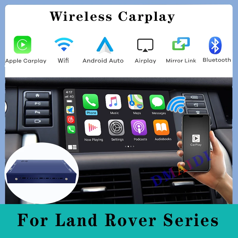 

Wireless Apple Carplay Decoder For Jaguar XE XF Land Rover Evoque Discovery 4 Android Auto Module Box