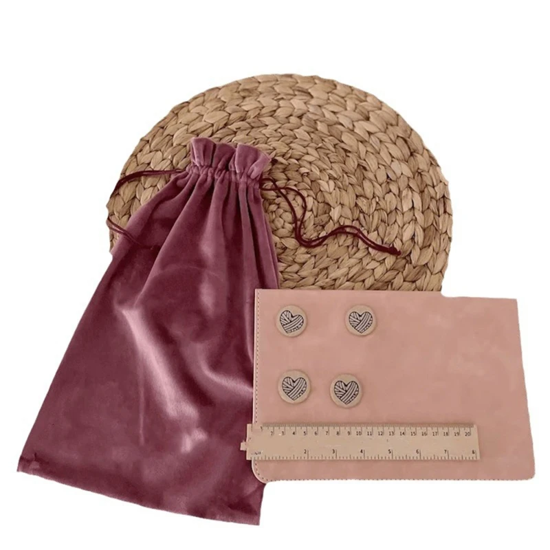 Кожаный Держатель Для Вязания С Креативным Складным Дизайном Магнитные Якорные