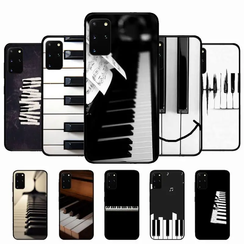 

Piano keys notes Phone Case for Samsung S10 21 20 9 8 plus lite S20 UlTRA 7edge