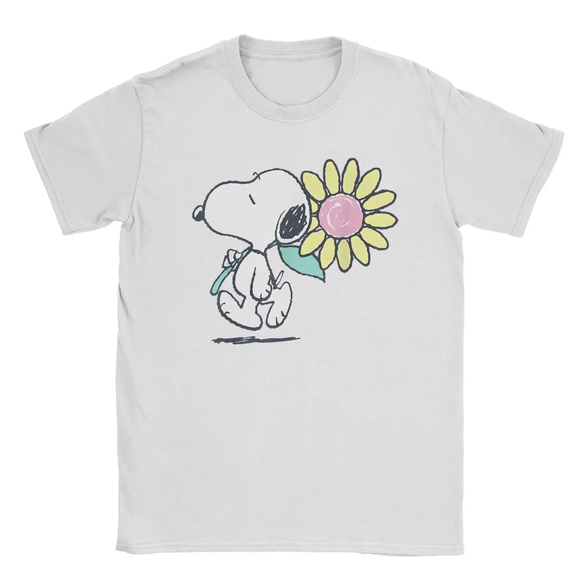 Футболка с коротким рукавом и круглым вырезом для мужчин женщин