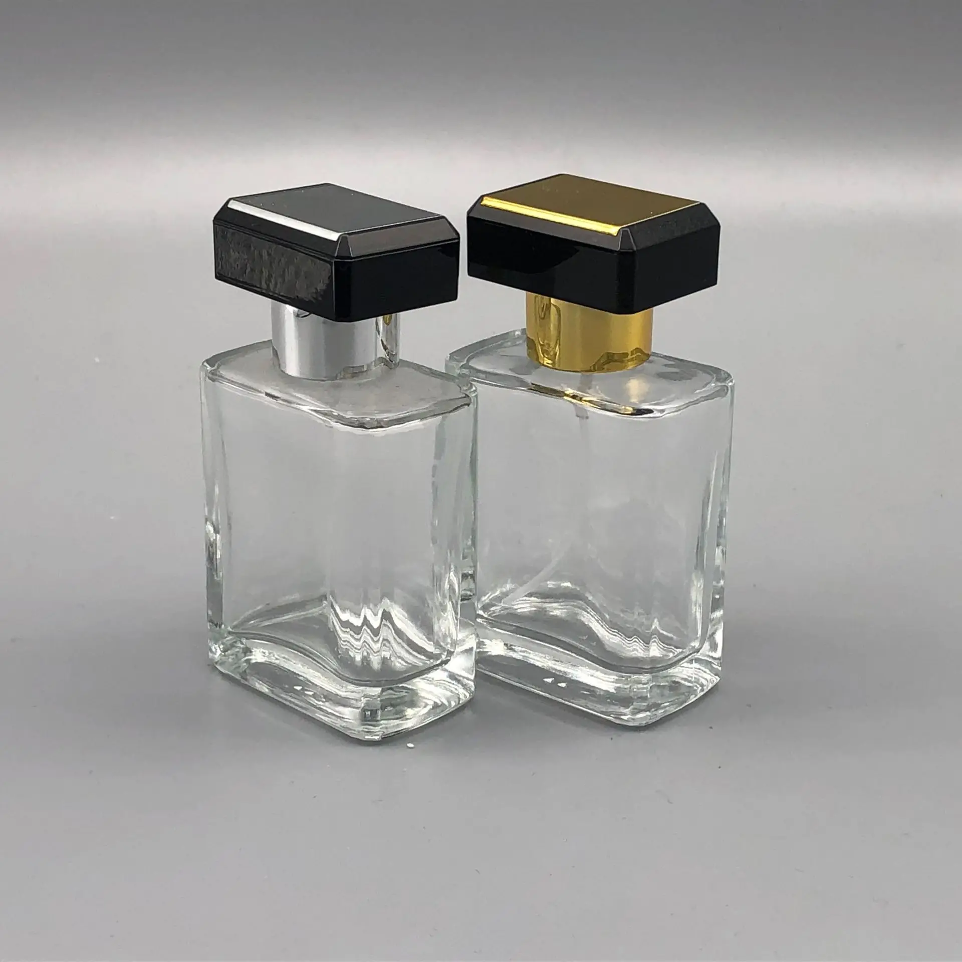 

5pcs 50ml T-shaped Metal Lid Premium Perfume Press Type Separate Bottle Perfume Delicate Cosmetic Spray Refillable Bottles