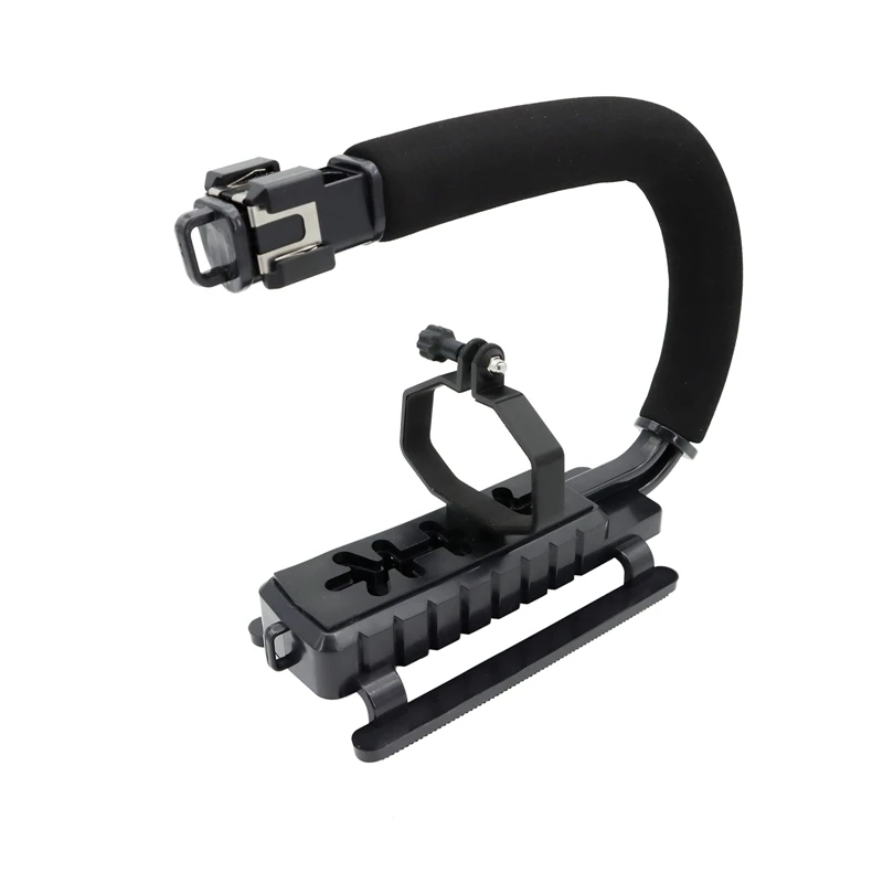 

Handheld U-Grip Holder Stabilizer 1/4 Screw Cold Shoe Anti-Skid Camera Mount Handle For MINI 3 PRO /Mini 3 Easy Install