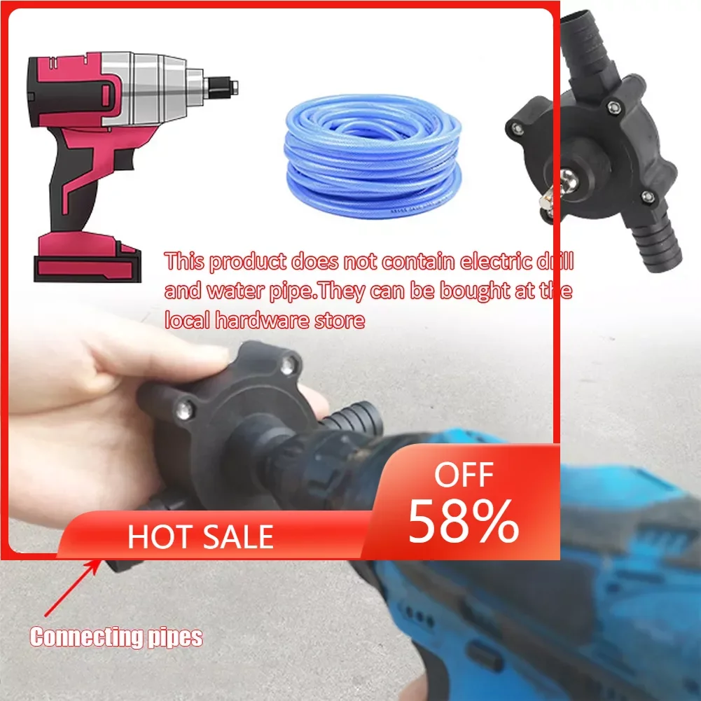 

Portable Drill Diesel Oil Fluid Water Mini Hand Self-priming Liquid Transfer