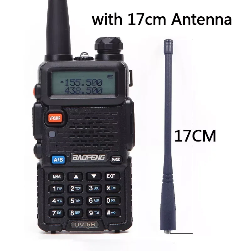 

UV-5R рация Двухдиапазонная двухсторонняя радиосвязь Pofung uv 5r портативный Радиоприемник UV5R с антенной 17 см