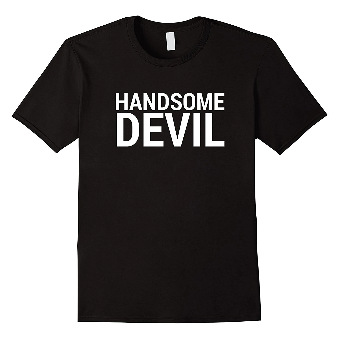 

Handsome Devil Funny Halloween T-Shirt Short Sleeve Casual 100% Cotton O-Neck Summer Mens T-shirt Size S-3XL
