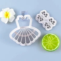 new wedding party cookie cutter woman dress bow 3d fondant biscuit mold chocolates birthday cake decorating kitchen baking tools
