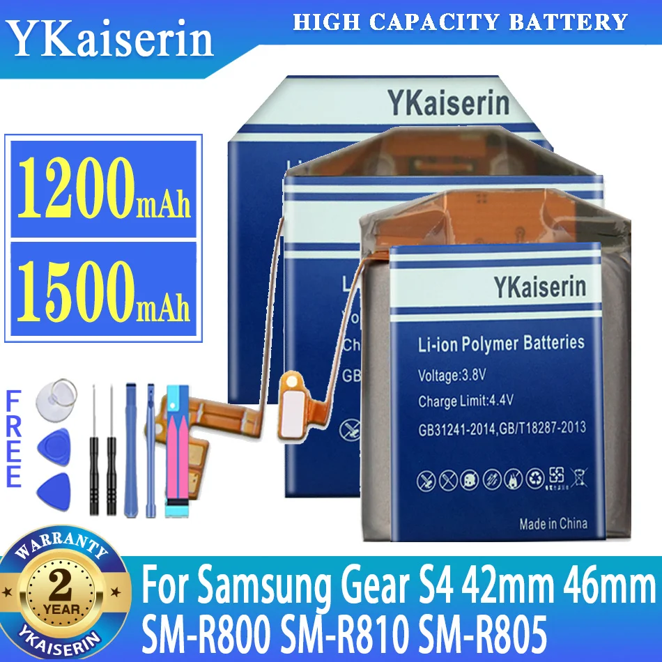 

YKaiserin Battery EB-BR800ABU EB-BR810ABU EB-BR170ABU For Samsung Gear S4 SM-R810 SM-R800 SM-R805 42mm 46mm Tracking number