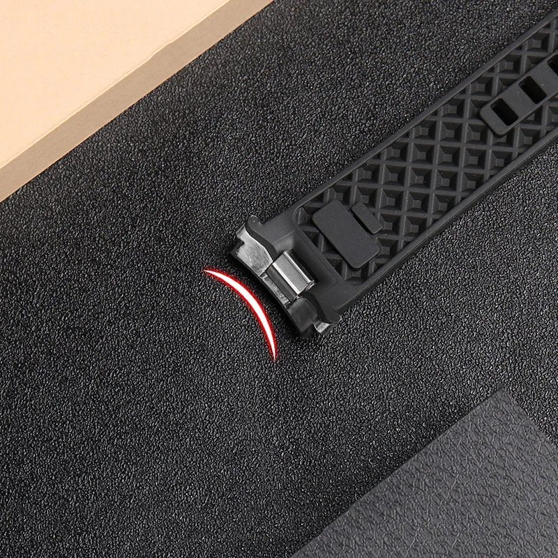 Quick Release Fluoro Rubber Watch Band  For IWC Aquatimer Series IW356802 IW376705 Soft Silicone Watch Strap 23MM Bracelet