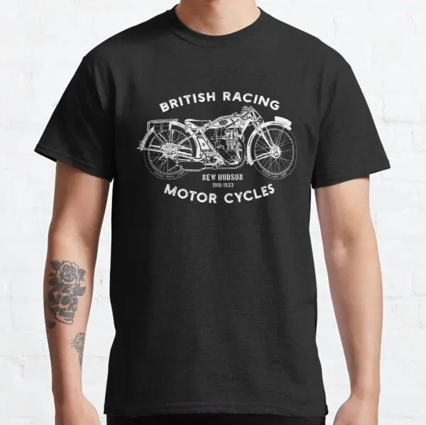 

New Hudson design in white t shirt for KYMCO Aprilia Buell KTM Derbi BMW HYOSUNG