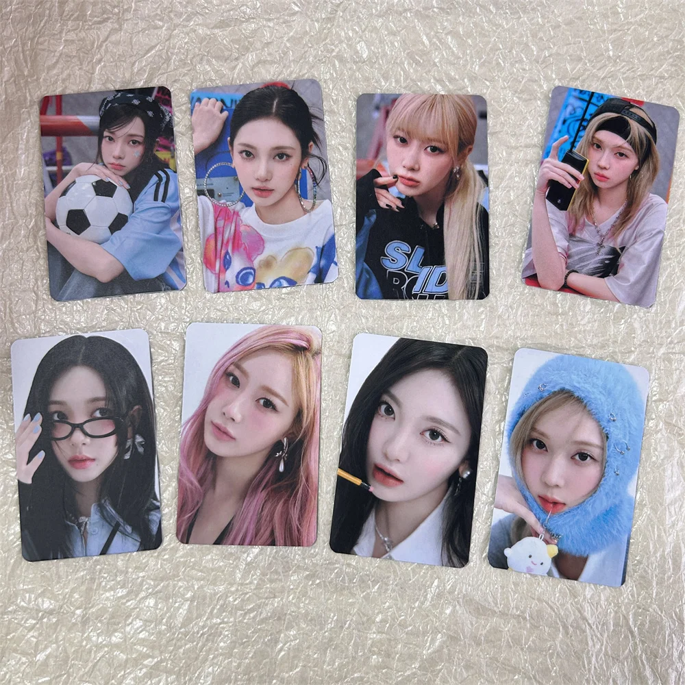 KPOP 2025 сезонные поздравления HD фотокарточка 4 шт./компл. двухсторонняя бумага с