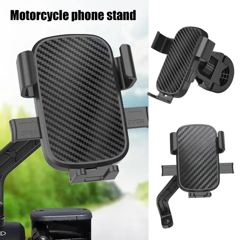 

Bike Phone Holder Secure And Adjustable Cellphone Holders For Bikes Multifunctional Portable Handlebar Phone Mount Stand