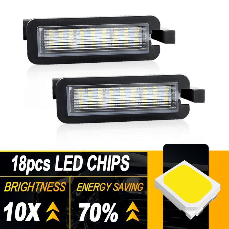 2 шт. светодиодная лампа освещения номерного знака белого цвета для Dodge Charger Challenger