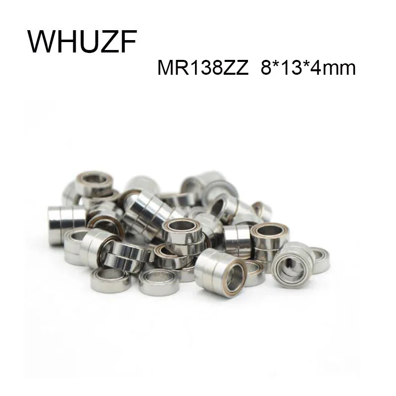 MR138ZZ Miniature Ball Bearing 10/20/50pcs 8x13x4mm Metal Shields Bearings ABEC-5 Stainless Steel MR138 ZZ MR138ZZ 8*13*4