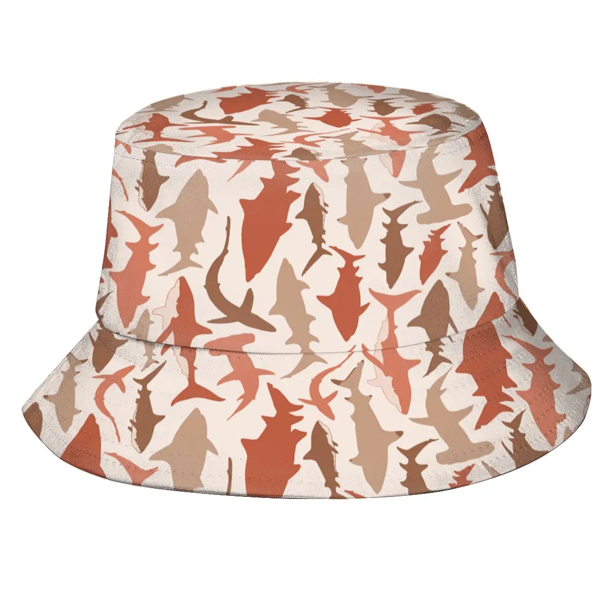 

Bucket Hat Unisex Bob Caps Hip Hop Gorros Sharks Print Summer Panama Cap Beach Sun Fishing Hat