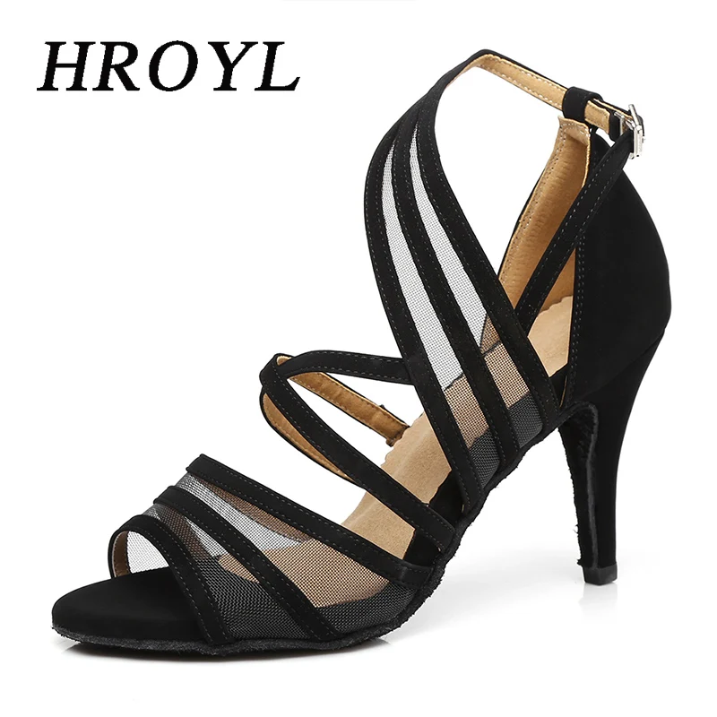 

Женские туфли для латиноамериканских танцев, современные дышащие сетчатые туфли для бальных танцев, сальсы, пикантные туфли на шпильках