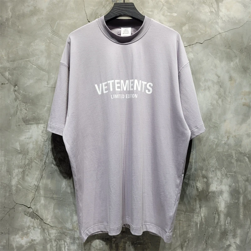 

Vetements Logo 2023 New Limited Editon T-Shirt Men Women Top Quality Letter Print Oversize Vetements Tee Shirt Tops Clothing