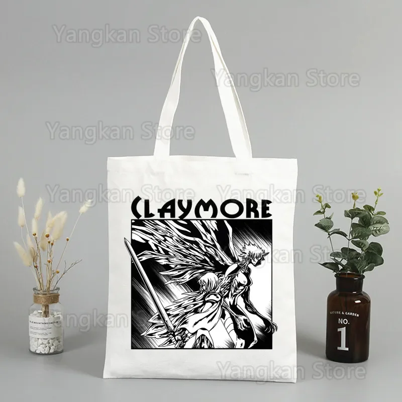 Claymore аниме Clare холщовая сумка-тоут для покупок многоразовая сумка эко складная